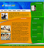 View Larger Screen Shot of Free Web Template from AquaTemplates.com